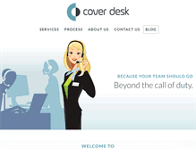 Tablet Screenshot of coverdesk.com